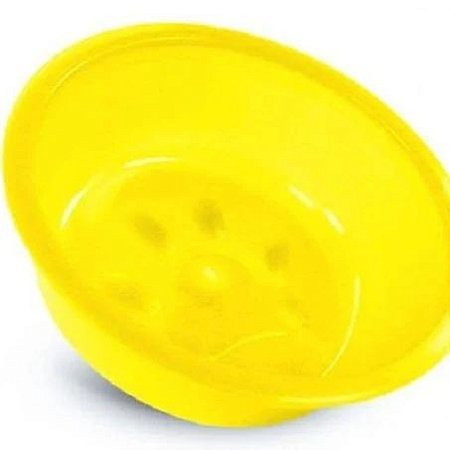 Comedouro Tigela Colors N1 Pet Injet, Amarela