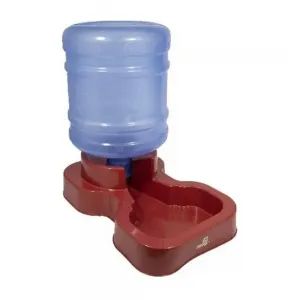 Bebedouro Maxi Garrafa 10 Litros Para Cães Vermelho