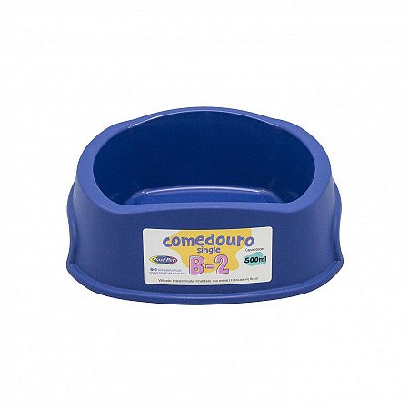 Comedouro Single Mix De Cores B2  500ml