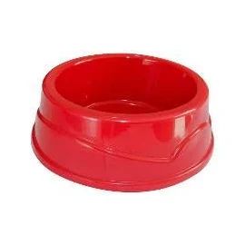 Comedouro De Plástico Simples  300ml Four Plastic Vermelho