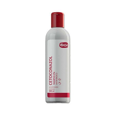 Shampoo Antifúngico Ibasa Cetoconazol 2% Para Cães e Gatos 100 ml