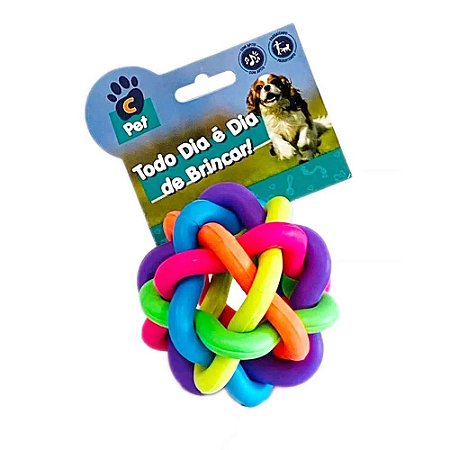 Brinquedo Bolinha Trancada Borracha