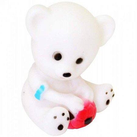 Brinquedo Ursinho Vinil Branco