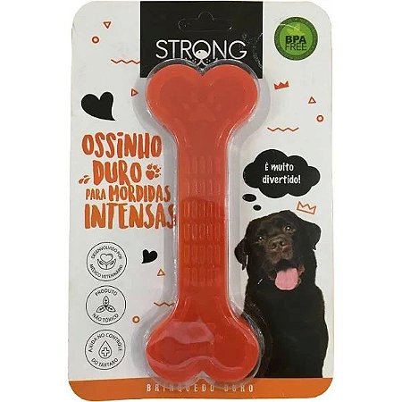 Mordedor  Osso 01 Duro Vermelho 18CM