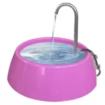 Fonte Bebedouro Little Mec Para Cães e Gatos Rosa Bivolt