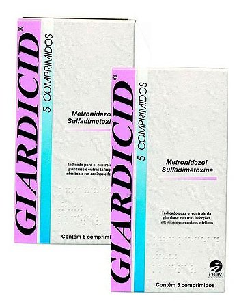Giardicid 500 mg 5 + 5 = 10 comprimidos