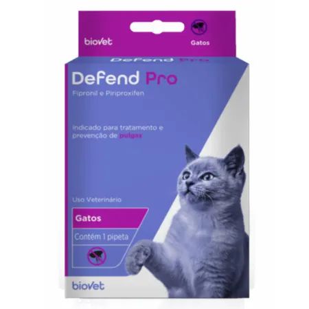 Antipulgas Defend Pro para Gatos de até 10 Kg 1 Pipeta
