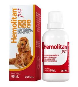 Suplemento Vitamínico Hemolitan Pet 60 ml