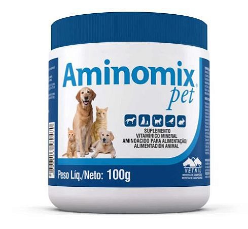 Suplemento Vitamínico Aminomix Pet Vetnil 100 gramas
