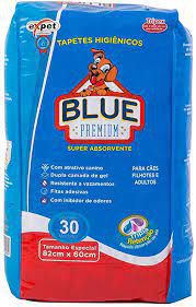 Tapete Higiênico para Cães Blue Premium com 30 Unidades