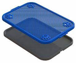 Sanitário Higiênico Canino Azul C/Trava 0,66X0,44