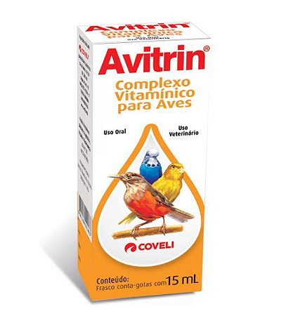 Avitrin Complexo Vitamínicio para Aves Coveli 15 ml