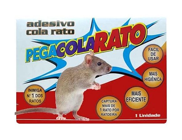 Ratoeira Pega Cola Rato Adesiva 1 Unidade