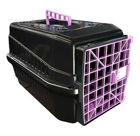 Caixa De Transporte Black Rosa N4 Cachorro Gato Cão