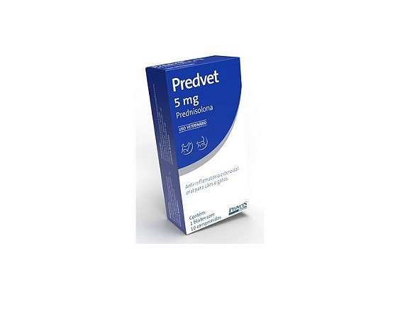Anti-Inflamatório Predvet 5 mg 10 Comprimidos