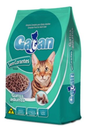 Ração Gatan Mix de Carne e Frango Sem Corantes  20 kg