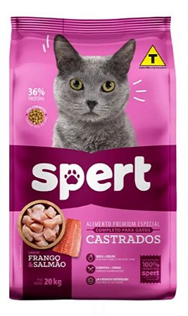 Ração Spert Gatos Castrados High Premium 36% de Proteína - 20 kg
