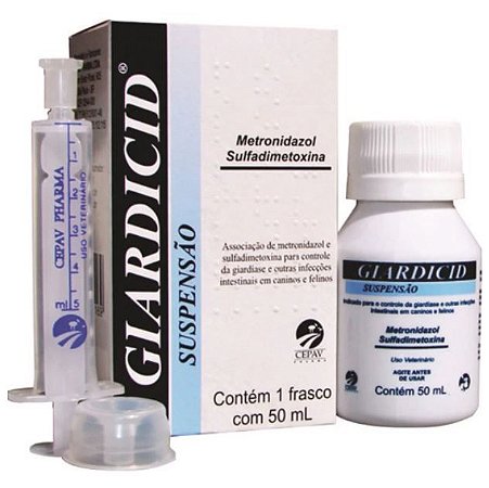 Antibiótico Giardicid Suspensão 50 ml