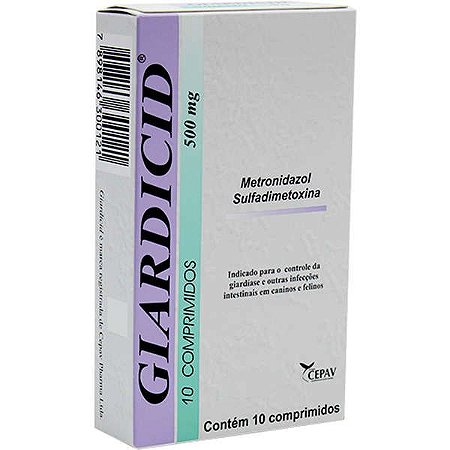 Antibiótico Giardicid 500 mg 10 comprimidos