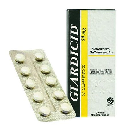 Antibiótico Giardicid 50 mg 10 comprimidos