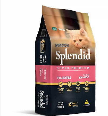 Ração Splendid Para Gatos Filhotes Sabor Frango 10,1 kg