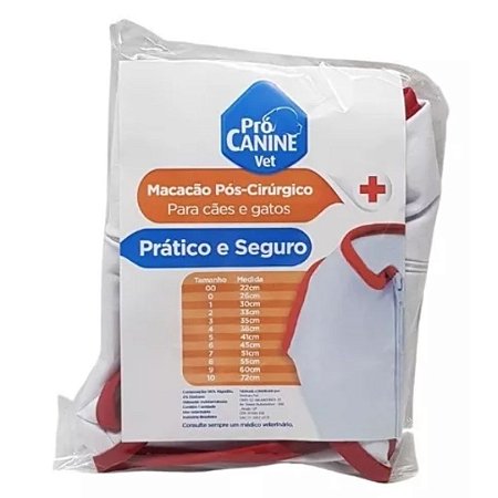 Macacão Pós Cirúrgico Cão E Gato Nº 7 - 51 cm