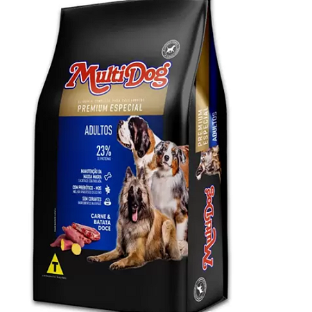 Ração Multidog Premium Especial  Cães Adultos Sabor Carne 15Kg