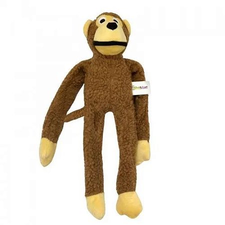 Brinquedo Pet Mordedor Macaco De Pelúcia Com Apito 52 Cm