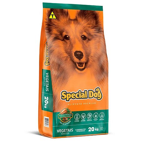 Ração Premium Special Dog para Cães Adultos Vegetais 20 KG
