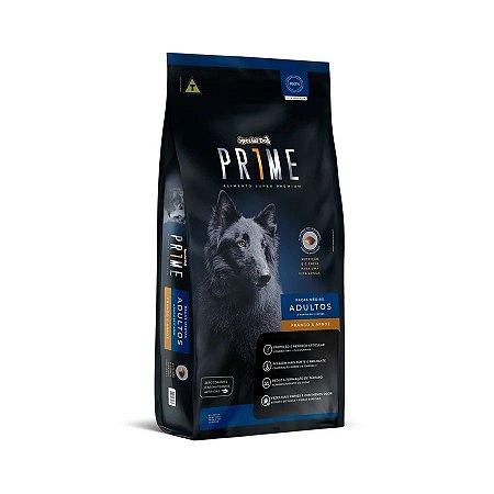 Ração Special Dog Prime para Cães Adultos de Porte Médio Sabor Frango e Arroz 15 Kg