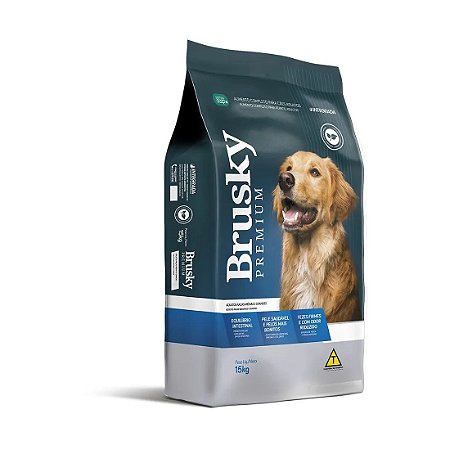 Ração Brusky Premium Adulto  15 Kg