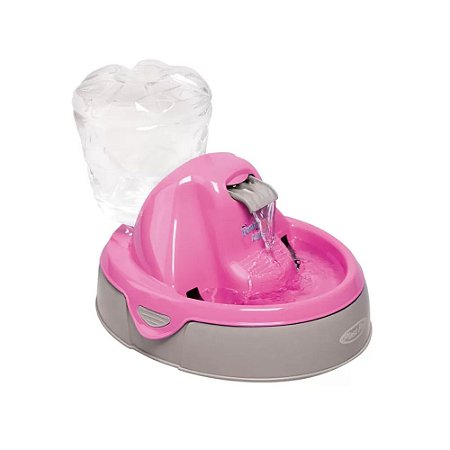 Plast Pet Fonte Light Para Gatos Rosa 650 ML