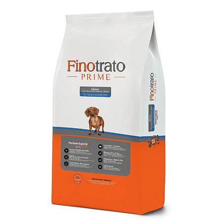 Ração Seca Finotrato Prime Sênior Premium Especial para Cães Raças Pequenas e Médias 10,1Kg
