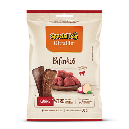 Special Dog Ultralife Bifinhos Carne 400G