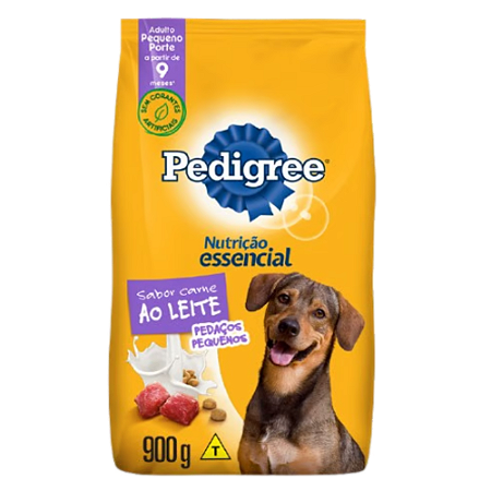 Ração Pedigree Nutrição Essencial Carne ao Leite para Cães Adultos 900G
