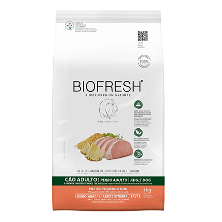 Ração Biofresh Cães Adultos Raças Minis e Pequenas Lombo e Abacaxi 1 kg
