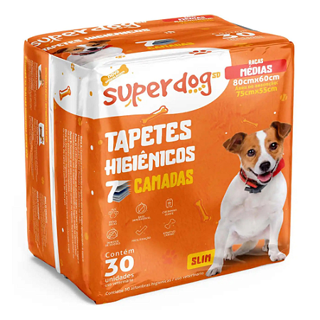Tapete Higiênico Super Dog  C/30 Unidades