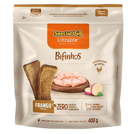 Bifinho Special Dog Ultralife Sabor Frango - 400g