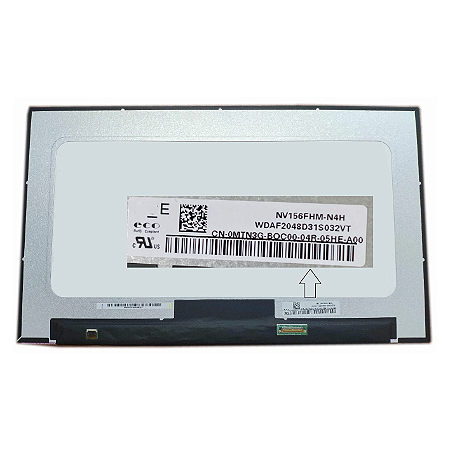 Tela para Notebook 15.6" slim 30 pinos Full HD IPS borda da placa reta, compatível com Dell 5584 P85F