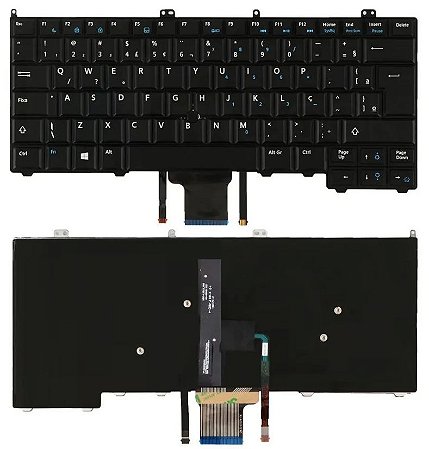 Teclado Notebook Dell Latitude E7240 E7420 E7440 Backlit Com Ps E Led