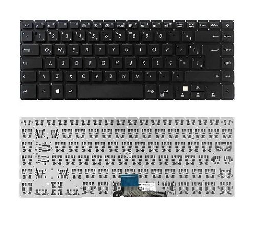 Teclado para Notebook Asus VivoBook F510UR X510 A510UA S510UA Com Ç