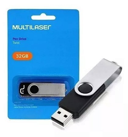 Pen Drive 32GB Multilaser Twist - Mmicros Soluções Tecnológicas