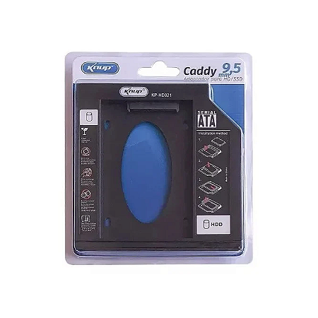 Adaptador Caddy 9.5 para HD / SSD - Knup