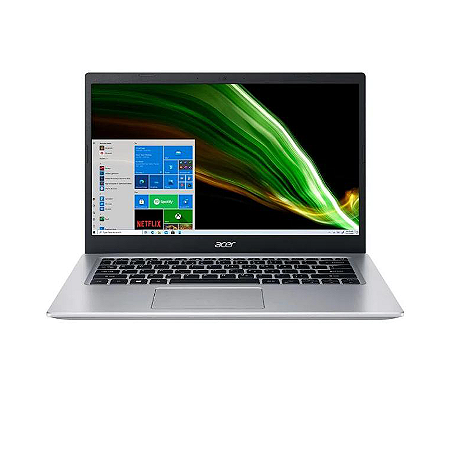 Notebook Acer A514-54-30JG, Intel® Core™ i3-1115G4, Tela 14" Full HD, 4GB, 256GB SSD, Windows 11, Prata - NX.AUKAL.00C