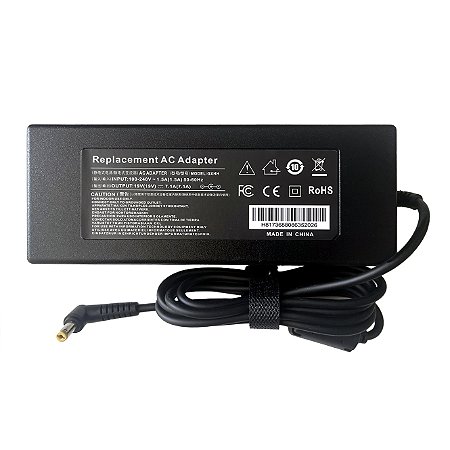 Fonte Notebook Compatível Acer Nitro 5 Helios Predator Aspire 7 AN515 PH315 ADP-135KB N18C3 N18C4 19V 7.1A 135W