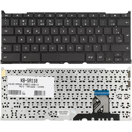 Teclado Samsung Chromebook XE500C13 Preto com Ç (ABNT2)