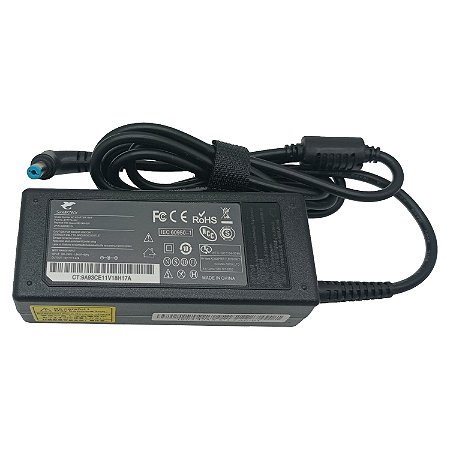 Fonte para Notebook Acer 19V 3.42A 65W 5.5x1.7mm Pino Azul