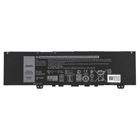 Bateria F62G0 para Notebook Dell Inspiron 13 7370 7373 7380 7386 5370 11.4V