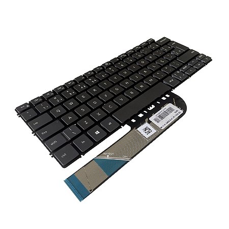 Teclado para Notebook Compatível Dell Latitude 3301 3410 E3301 P114g P120g P116g sem iluminação