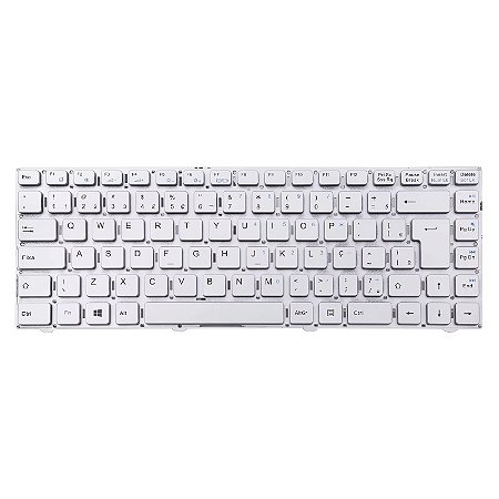 Teclado para Notebook Vaio C14 VJC141F11X ABNT2 Prata